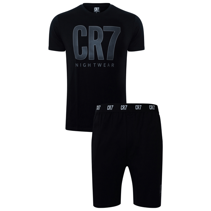 CR7 Pyjama Short Men Black – official CR7 underwear Europe mycr7.eu