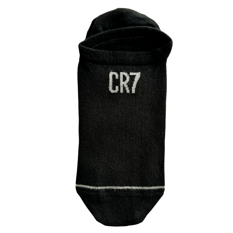 CR7 Socks 3 Pack Footies Men Black – official CR7 underwear Europe mycr7.eu