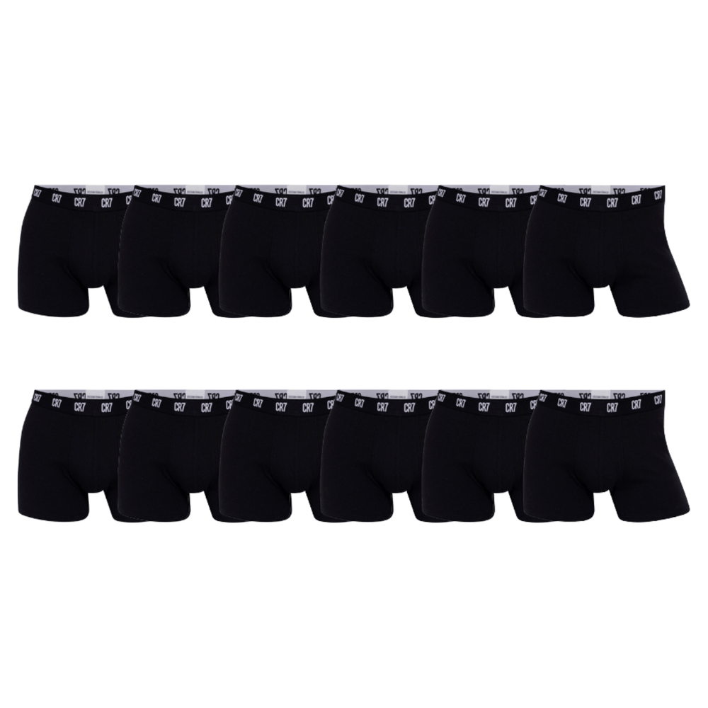 CR7 Trunks 12 Pack Men Black – official CR7 underwear Europe mycr7.eu