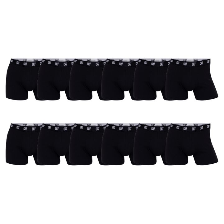 CR7 Trunks 12 Pack Men Black – official CR7 underwear Europe mycr7.eu