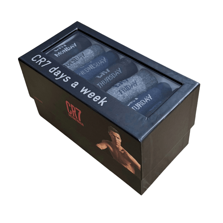 CR7 Socks 7 Pack Socks Men Gift Box Multicolour – official CR7 underwear Europe mycr7.eu