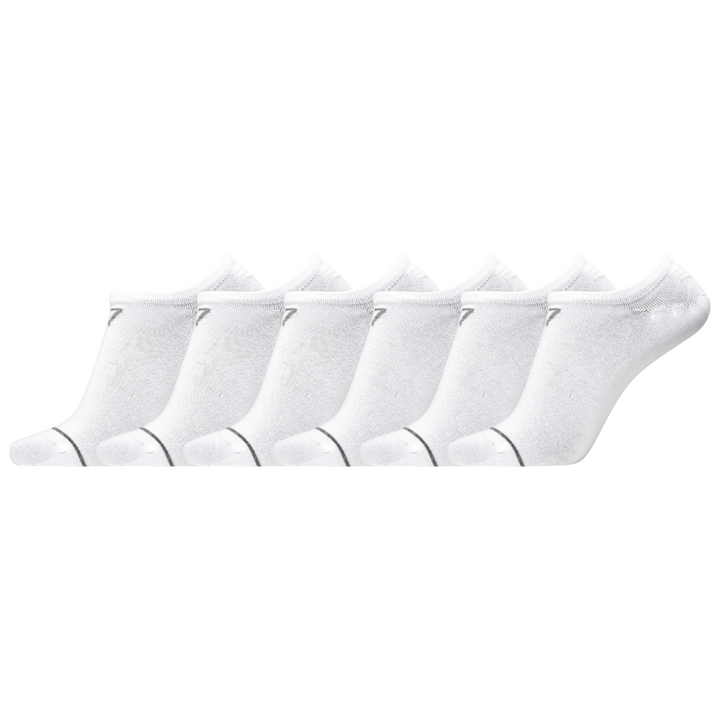 CR7 Socks 6 Pack Footies Bamboo Men White – official CR7 underwear Europe mycr7.eu