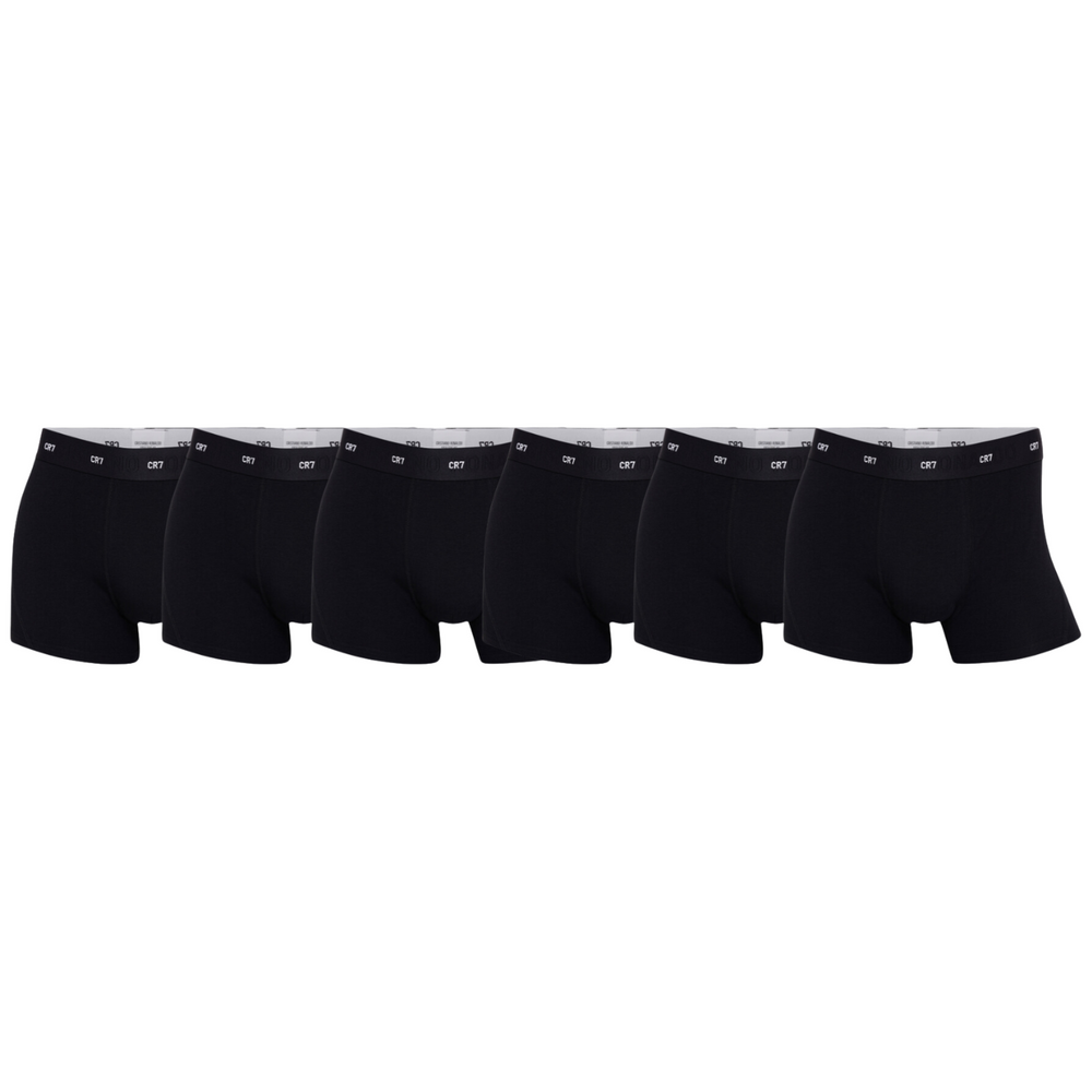 CR7 Trunks 6 Pack Soft Bamboo Men Black – official CR7 underwear Europe mycr7.eu
