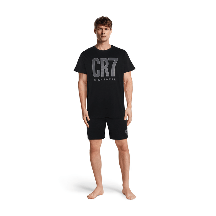 CR7 Pyjama Short Men Black – official CR7 underwear Europe mycr7.eu