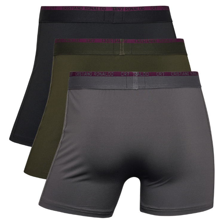 CR7 Trunks 3 Pack Men Microfiber Multicolour – official CR7 underwear Europe mycr7.eu