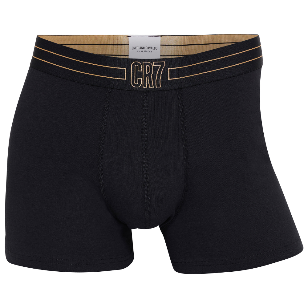 CR7 Trunks 10 Pack Men Black Gold Waist Band – official CR7 underwear Europe mycr7.eu