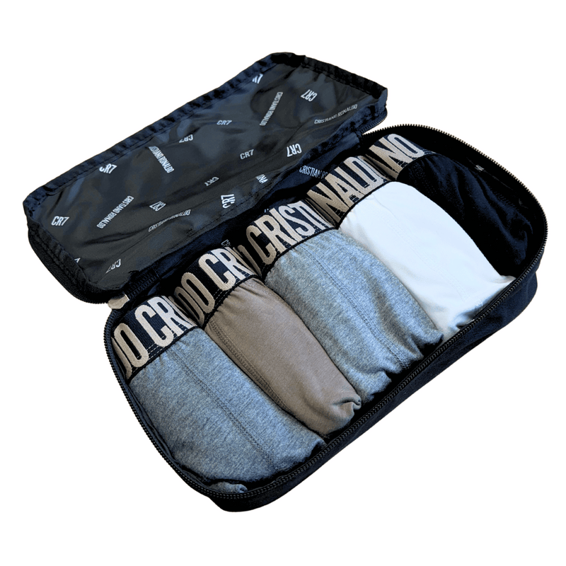 CR7 Trunks - 5 Pack Fashion Men + Travel Bag (multicolour)