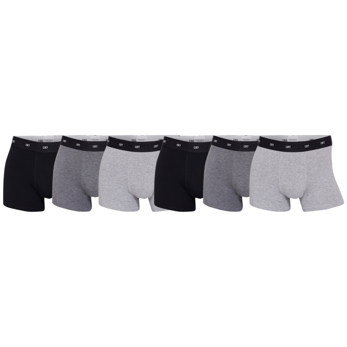 CR7 Trunks 6 Pack Soft Bamboo Men Black Grey – official CR7 underwear Europe mycr7.eu