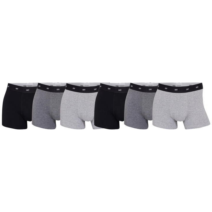 CR7 Trunks 6 Pack Soft Bamboo Men Black Grey – official CR7 underwear Europe mycr7.eu