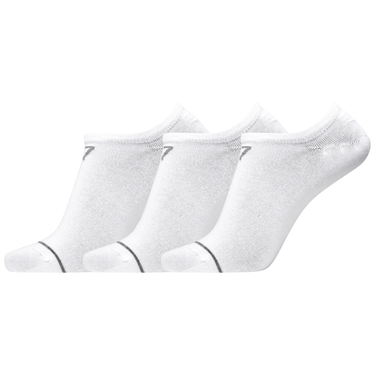 CR7 Socks 3 Pack Footies Men White – official CR7 underwear Europe mycr7.eu