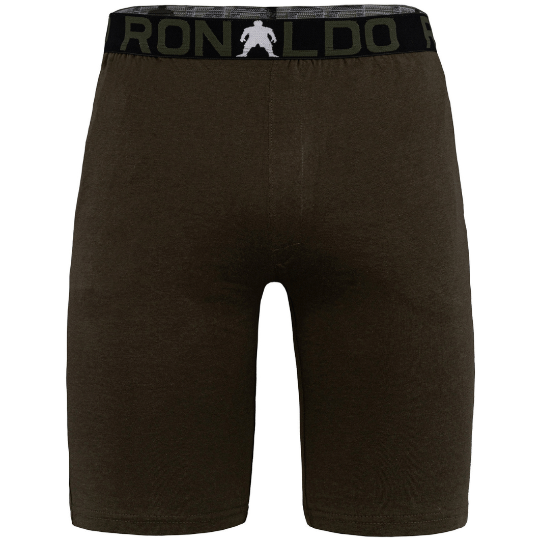 CR7 Pyjama Short Boys Dark Green Khaki – official CR7 underwear Europe mycr7.eu