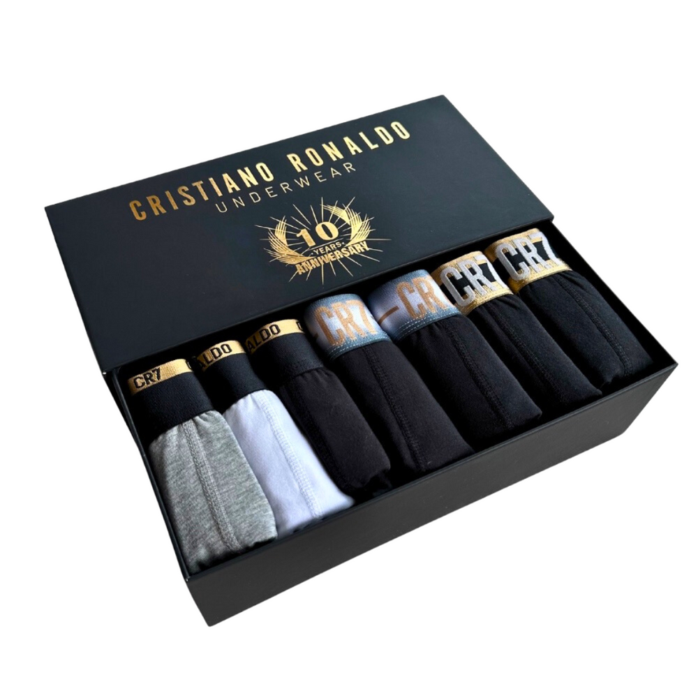 CR7 Trunks 7 Pack Men Multicolour Gift Box – official CR7 underwear Europe mycr7.eu