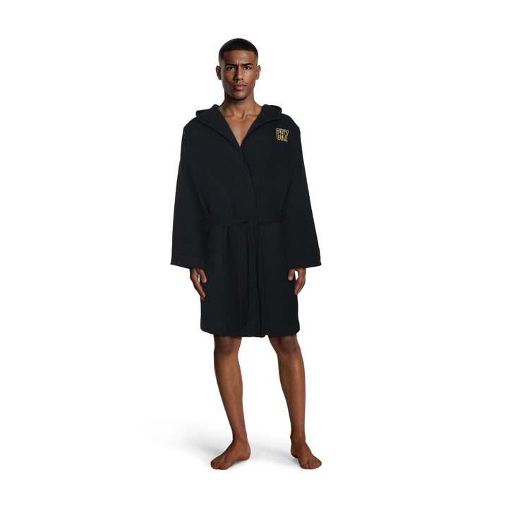 CR7 Bathrobe Men Waffle Black – official CR7 underwear Europe mycr7.eu