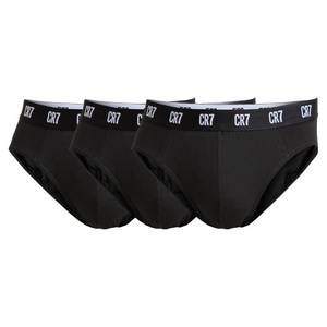 CR7 Briefs 3 Pack Men Black – official CR7 underwear Europe mycr7.eu