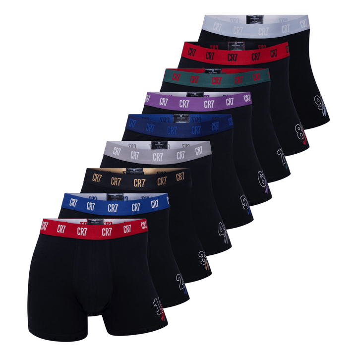 CR7 Trunks 9 Pack Men Black 900 Goals Limited Edition – official CR7 underwear Europe mycr7.eu