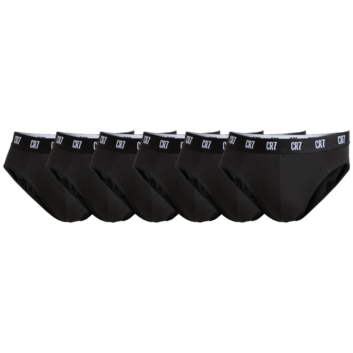CR7 Briefs 6 Pack Men Black – official CR7 underwear Europe mycr7.eu