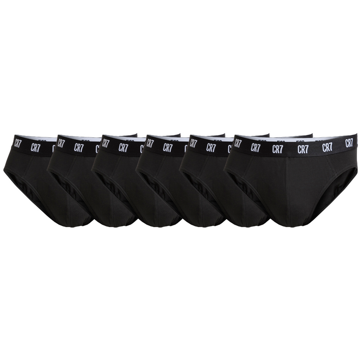 CR7 Briefs 6 Pack Men Black – official CR7 underwear Europe mycr7.eu