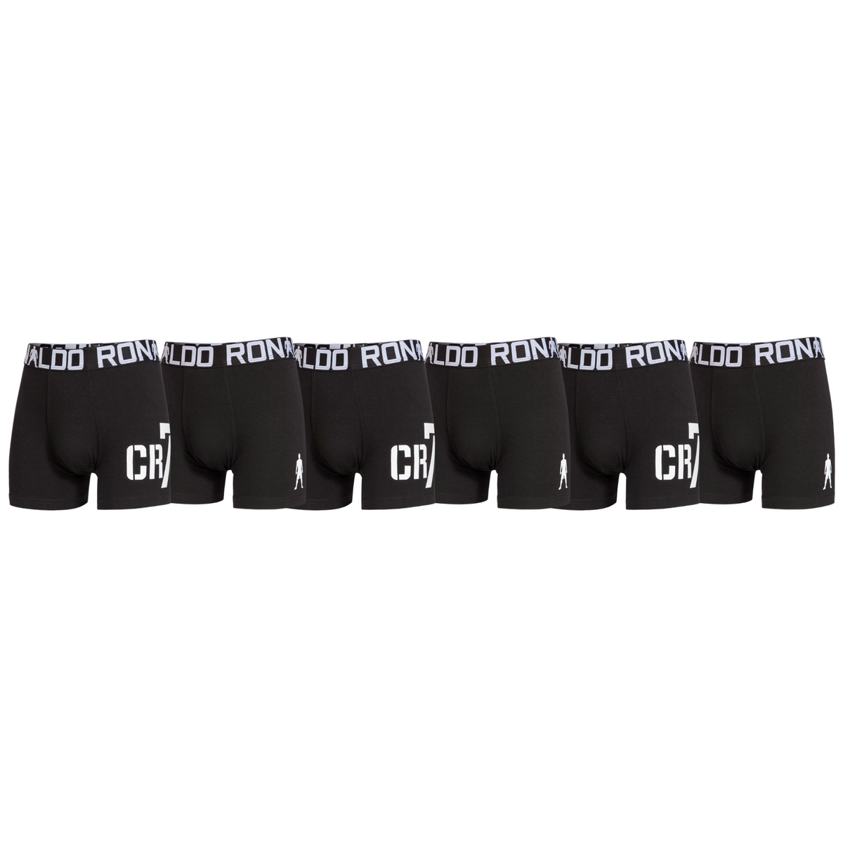 CR7 Trunks 6 Pack Boys Black – official CR7 underwear Europe mycr7.eu