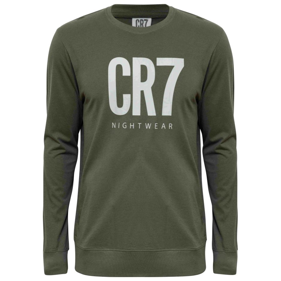 CR7 Pyjama Men Green Grey – official CR7 underwear Europe mycr7.eu