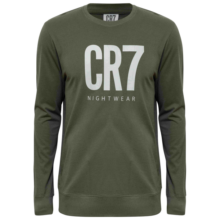 CR7 Pyjama Men Green Grey – official CR7 underwear Europe mycr7.eu