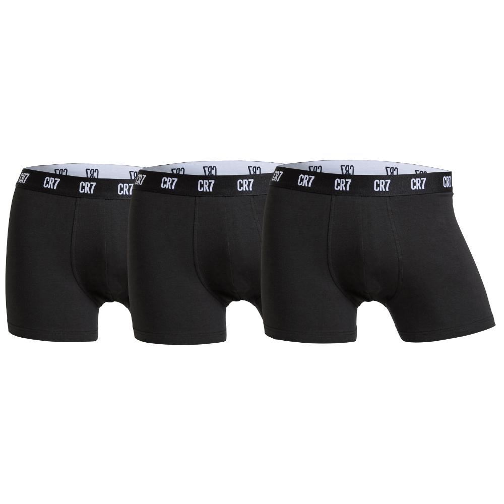 CR7 Trunks 3 Pack Men Black – official CR7 underwear Europe mycr7.eu