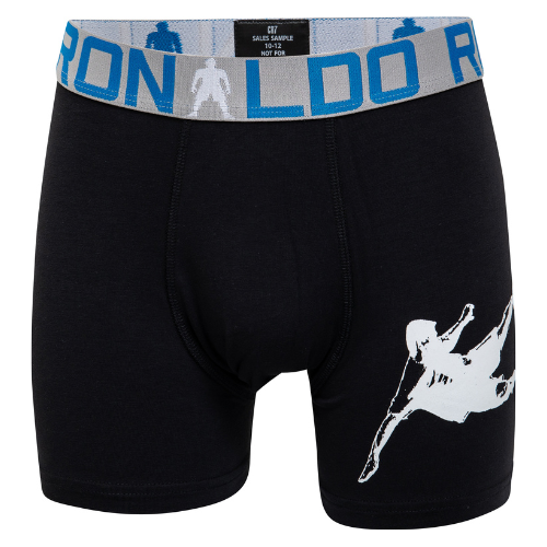 CR7 Trunks 2 Pack Boys Black Blue Mix – official CR7 underwear Europe mycr7.eu