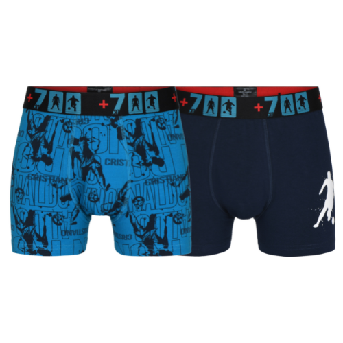 CR7 Trunks 2 Pack Boys Blue Mix – official CR7 underwear Europe mycr7.eu