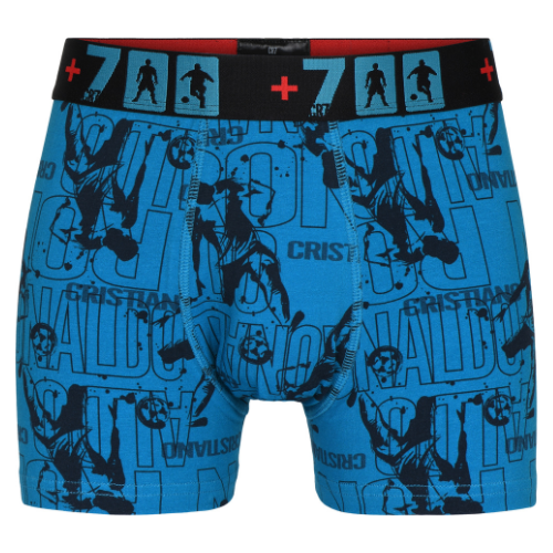 CR7 Trunks 2 Pack Boys Blue Mix – official CR7 underwear Europe mycr7.eu