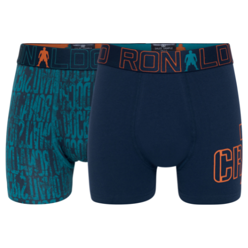 CR7 Trunks 2 Pack Boys Blue Green Mix – official CR7 underwear Europe mycr7.eu