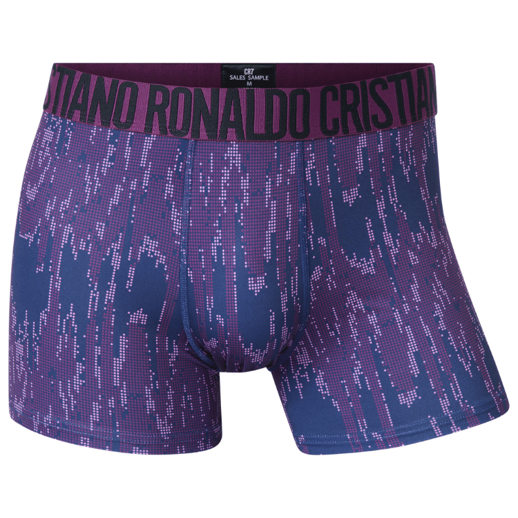 CR7 Trunks 3 Pack Men Microfiber Purple Waist Band Mix – official CR7 underwear Europe mycr7.eu