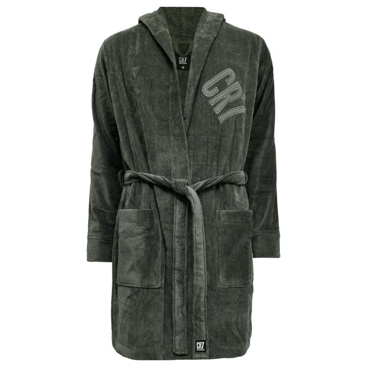 CR7 Bathrobe Men Green – official CR7 underwear Europe mycr7.eu