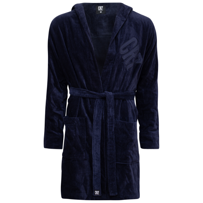 CR7 Bathrobe Men Dark Blue – official CR7 underwear Europe mycr7.eu
