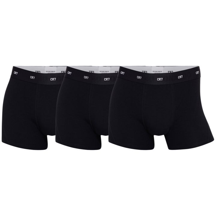 CR7 Trunks 3 Pack Soft Bamboo Men Black – official CR7 underwear Europe mycr7.eu