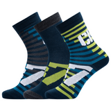CR7 Socks 3 Pack Boys Big Stripes Mix – official CR7 underwear Europe mycr7.eu