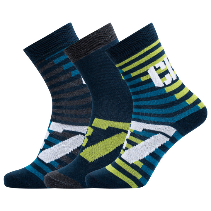 CR7 Socks 3 Pack Boys Big Stripes Mix – official CR7 underwear Europe mycr7.eu