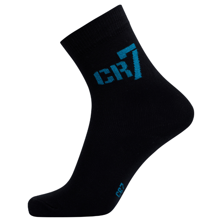 CR7 Socks 3 Pack Boys Black – official CR7 underwear Europe mycr7.eu