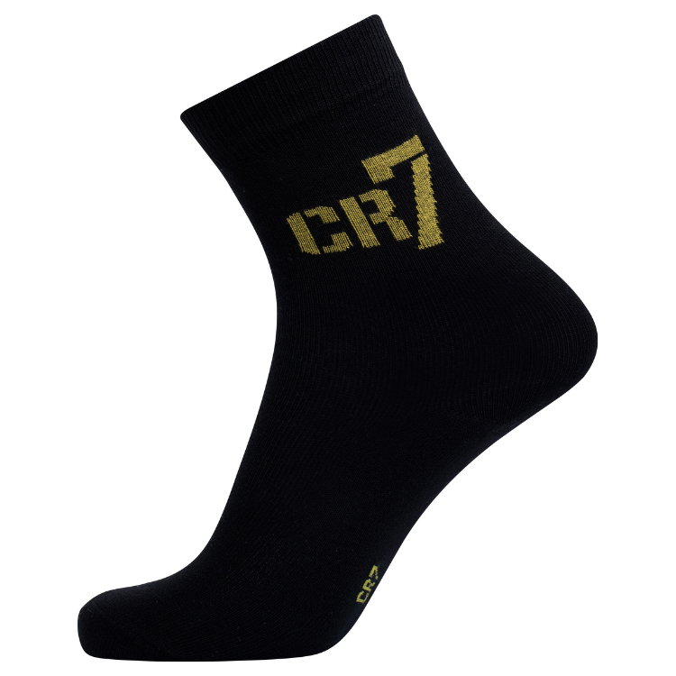 CR7 Socks 3 Pack Boys Black – official CR7 underwear Europe mycr7.eu