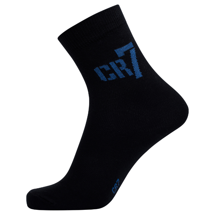 CR7 Socks 3 Pack Boys Black – official CR7 underwear Europe mycr7.eu