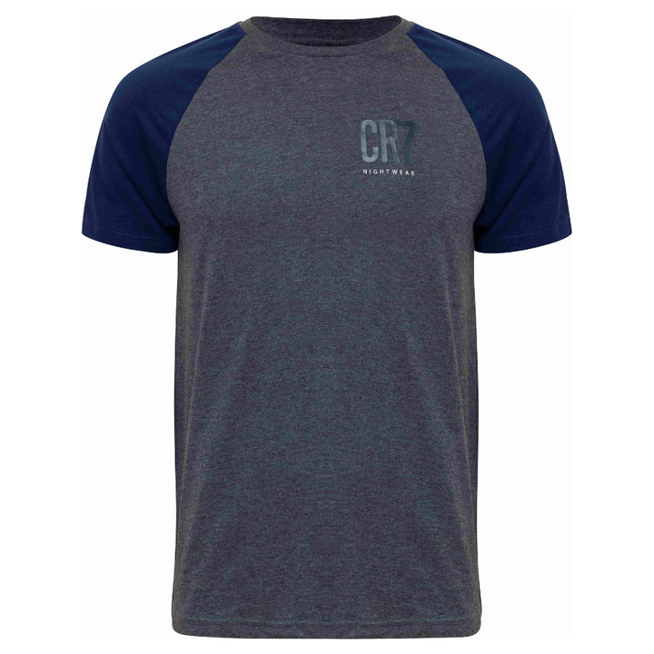 CR7 Pyjama Short Men Grey Dark Blue – official CR7 underwear Europe mycr7.eu