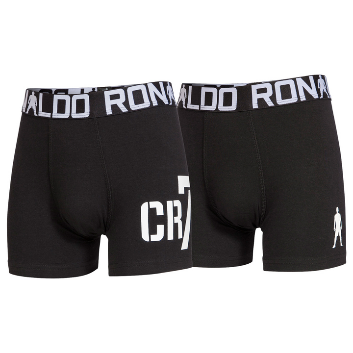 CR7 Trunks 2 Pack Boys Black – official CR7 underwear Europe mycr7.eu