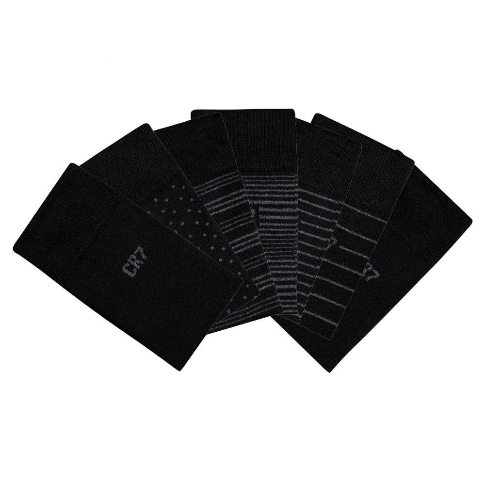 CR7 Socks 7 Pack Men Black Mix – official CR7 underwear Europe mycr7.eu