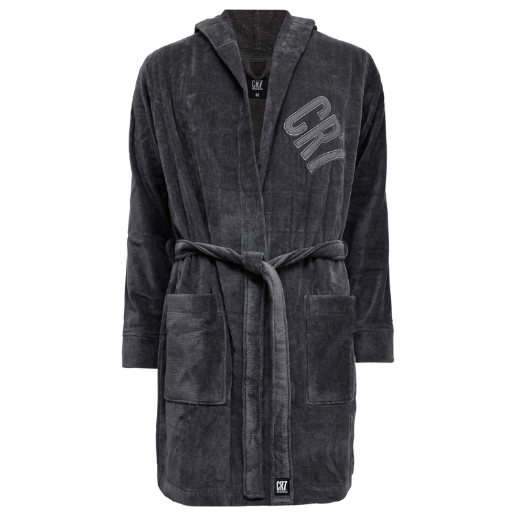 CR7 Bathrobe Men Grey – official CR7 underwear Europe mycr7.eu