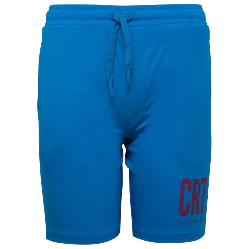 CR7 Pyjama Short Boys Blue Uni – official CR7 underwear Europe mycr7.eu