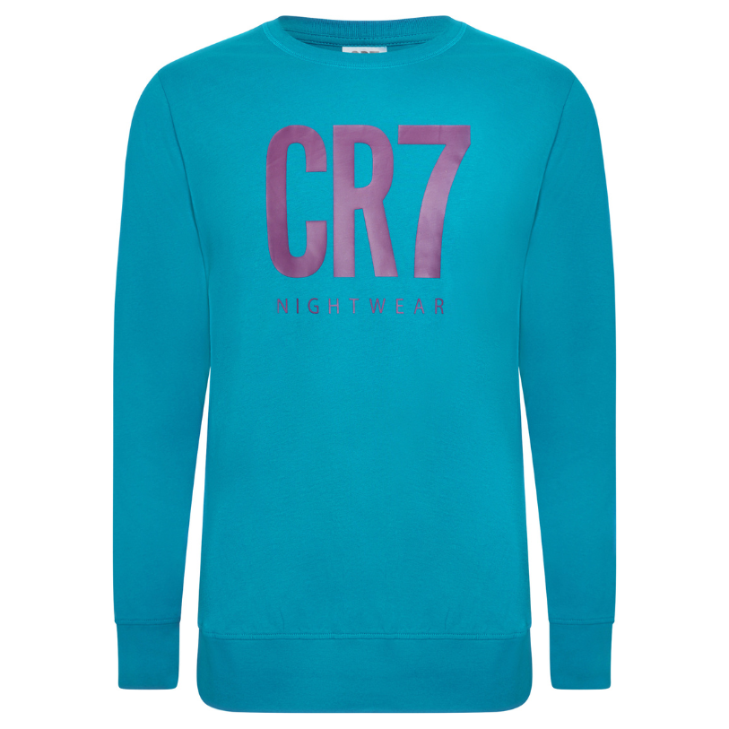 CR7 Pyjama Men Blue Purple Logo – official CR7 underwear Europe mycr7.eu