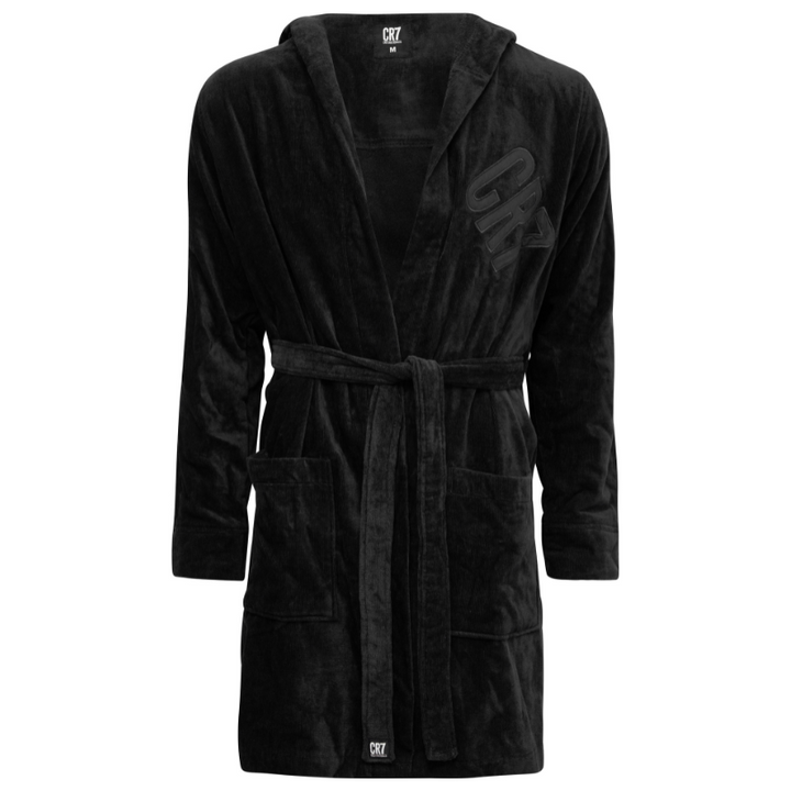 CR7 Bathrobe Men Black – official CR7 underwear Europe mycr7.eu