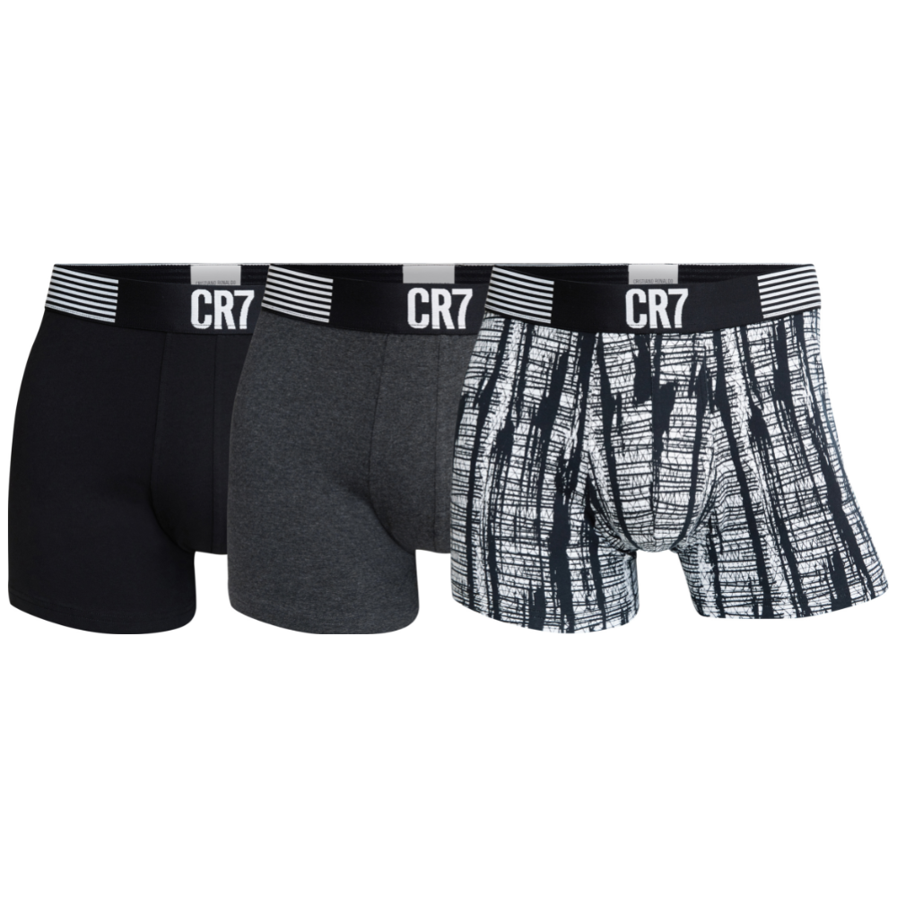 CR7 Trunks 3 Pack Men Dark Mix – official CR7 underwear Europe mycr7.eu