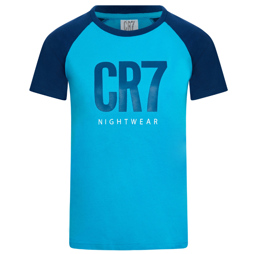 CR7 Pyjama Short Boys Blue – official CR7 underwear Europe mycr7.eu