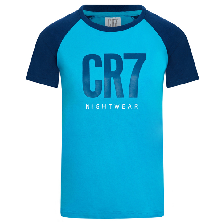 CR7 Pyjama Short Boys Blue – official CR7 underwear Europe mycr7.eu
