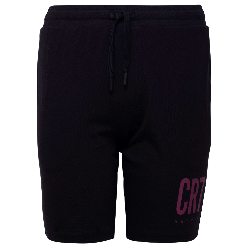 CR7 Pyjama Short Boys Black Uni – official CR7 underwear Europe mycr7.eu