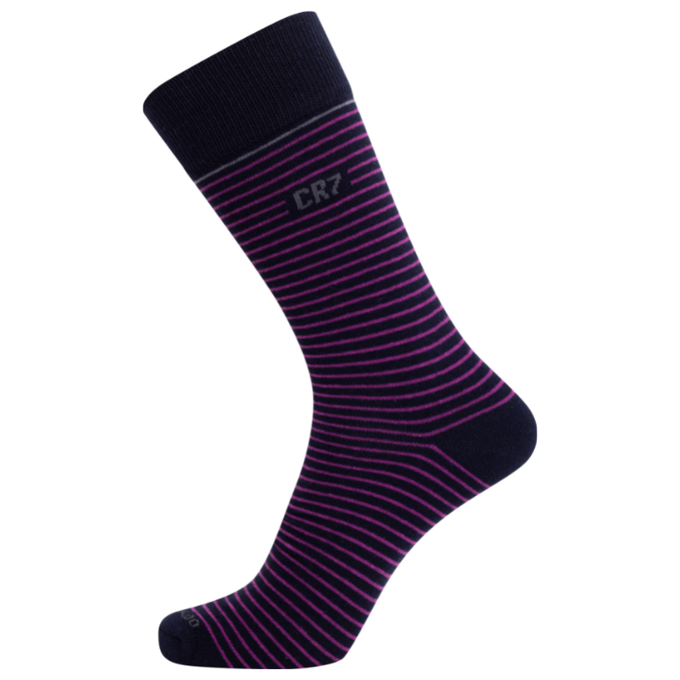 CR7 Socks 3 Pack Men Black Stripes Mix – official CR7 underwear Europe mycr7.eu